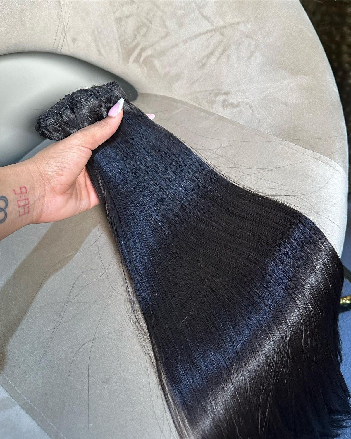 super double drawn Vietnamese silk straight human hair 3 bundle deal from SilkSaint