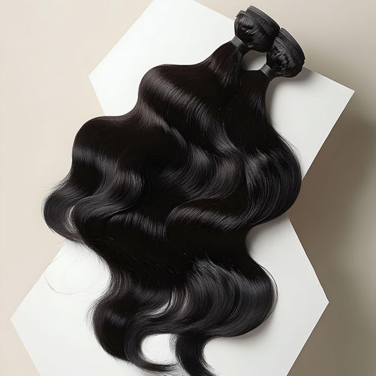 super double drawn Vietnamese silk wavy human hair 3 bundle deal from SilkSaint